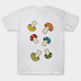 cute 70s mushrooms T-Shirt